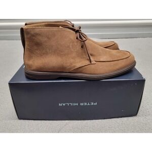 Peter Millar Boots Mens 9 Brown Suede Excursionist Lace Up Derby MF24XF17